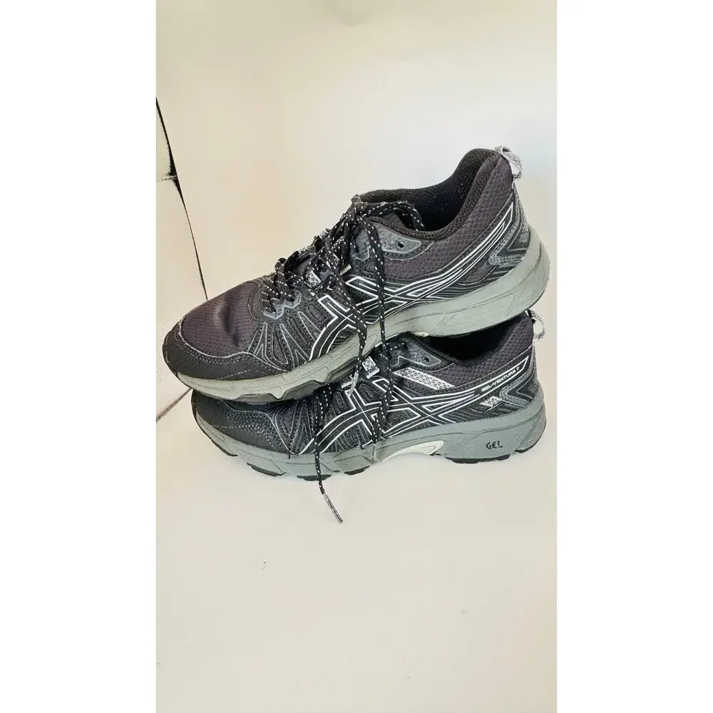 Asics Gel Venture 7 womens sz 8 running hiking shoes dark grey